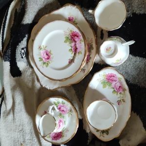 14 pieces of American Beauty Royal Albert Bone China.